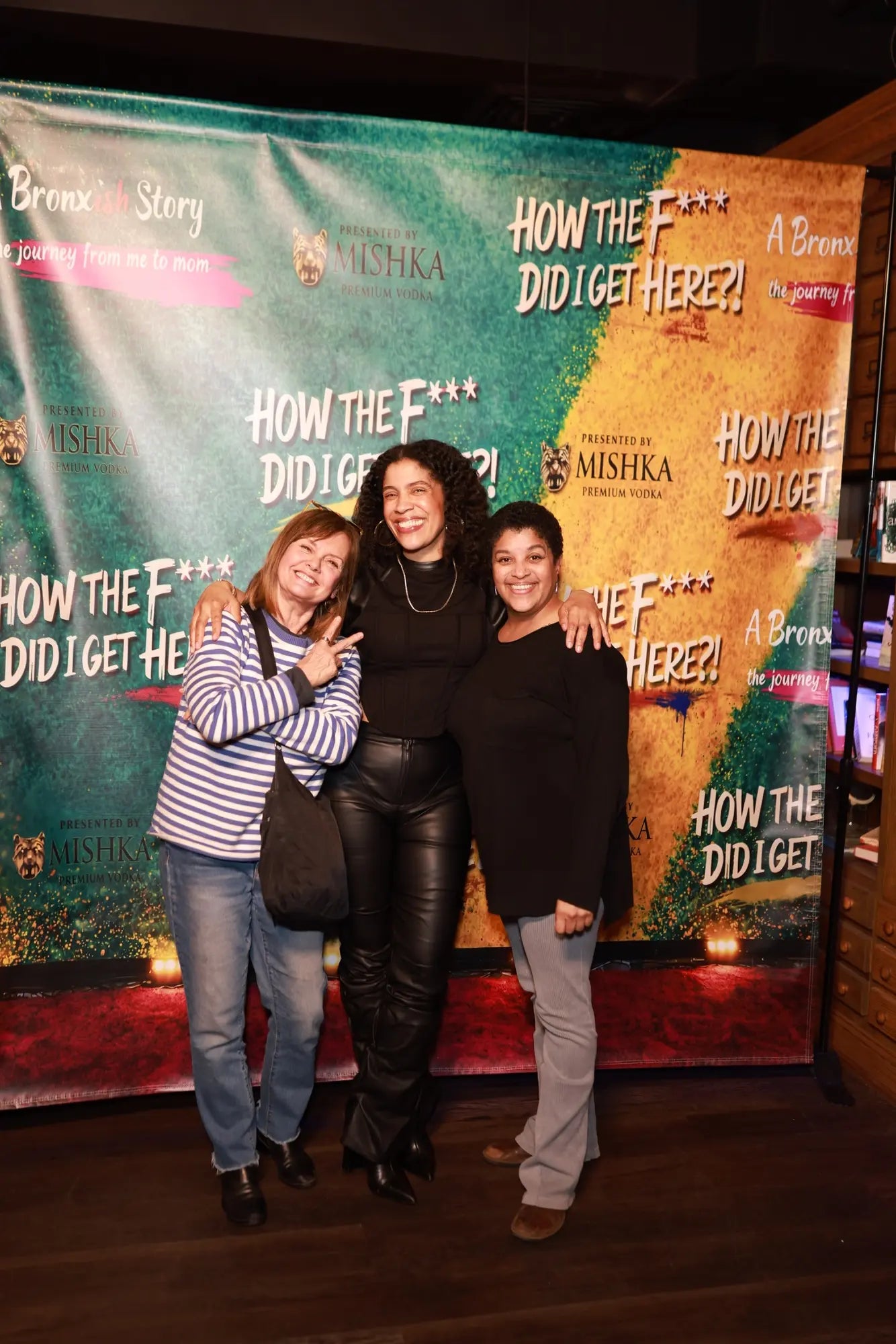 Danielle Alonzo with guests after the performance
