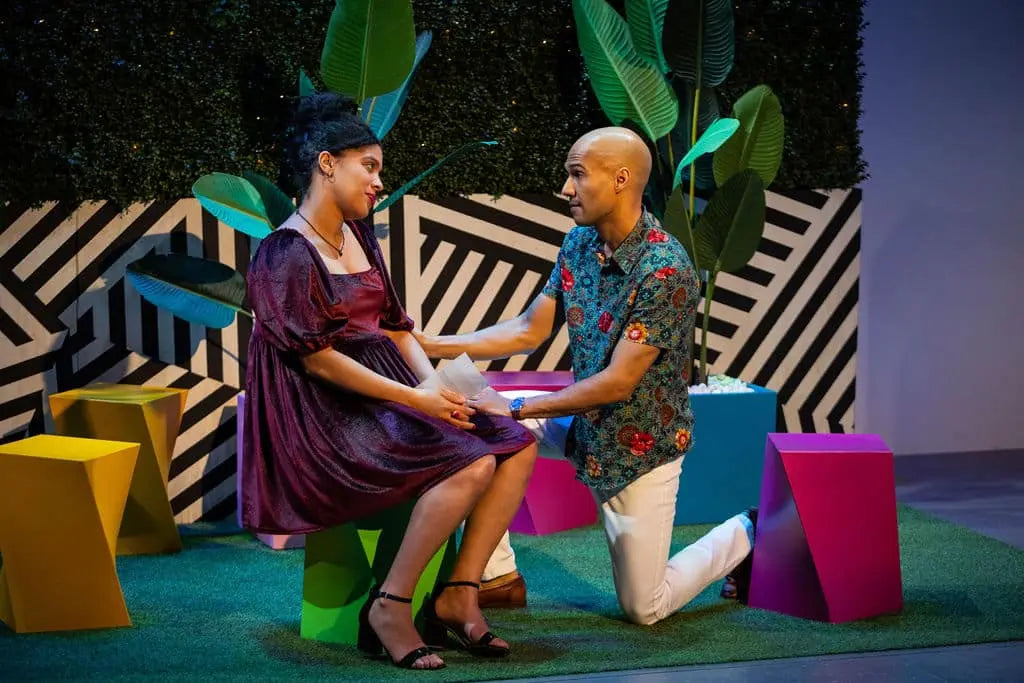 Danielle Alonzo performing in Laughs In Spanish while six months pregnant